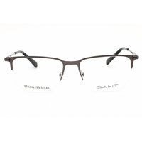 Gant Men's Eyeglasses - Matte Gunmetal Rectangular Shape Half Rim Frame | GA50053 009 ,
