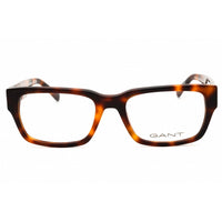Gant Men's Eyeglasses - Dark Havana Acetate Rectangular Full Rim Frame | GA50073 052 ,