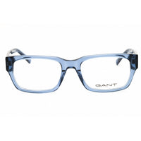 Gant Men's Eyeglasses - Shiny Blue Acetate Rectangular Full Rim Frame | GA50073 090 ,