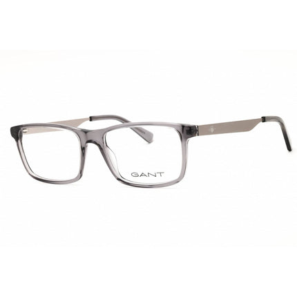 Gant Men's Eyeglasses - Grey/Other Acetate Rectangular Full Rim Frame | GA50076 020 ,