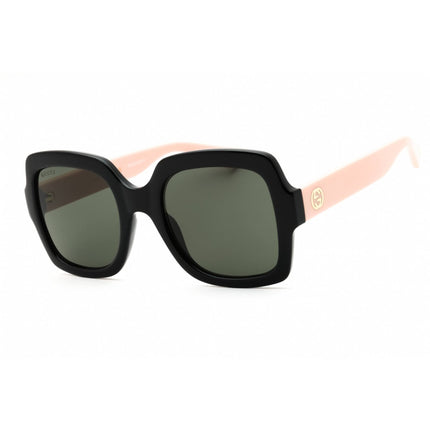 Gucci Women's Sunglasses - Black/Pink Rectangular Shape Full Rim Frame | GG1337S 008 ,