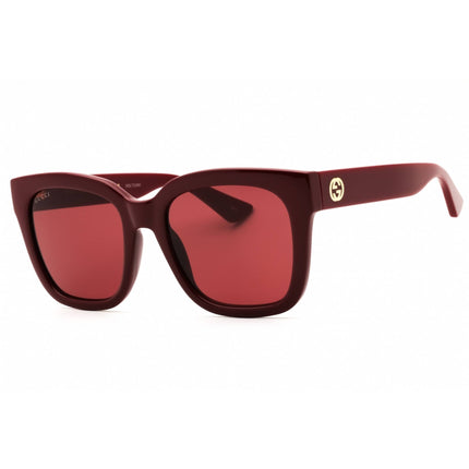 Gucci Women's Sunglasses - Burgundy Injected Propionate Full Rim Frame | GG1338S 007 ,