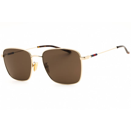 Gucci Men's Sunglasses - Gold Acetate/Metal Rectangular Shape Frame | GG2097SK 004 ,