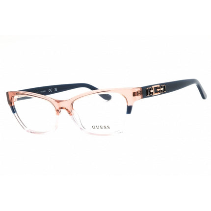 Guess Women's Eyeglasses - Blue/Clear Acetate Full Rim Cat Eye Frame | GU2979 092 ,