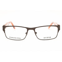 Guess Men's Eyeglasses - Matte Dark Nickeltin Metal Full Rim Frame | GU50082 007 ,
