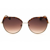 Guess Women's Sunglasses - Dark Havana Metal Full Rim Cat Eye Frame | GU7736 52F ,