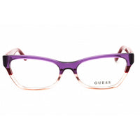 Guess Women's Eyeglasses - Bordeaux/Other Metal Cat Eye Full Rim Frame | GU2979 071 ,