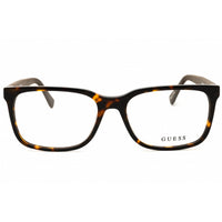 Guess Men's Eyeglasses - Dark Havana Acetate Rectangular Shape Frame | GU50187 052 ,