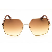 Guess Women's Sunglasses - Gold/Havana Metal Oversized Full Rim Frame | GU7881-H 32F ,