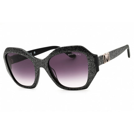 Guess By Marciano Women's Sunglasses - Shiny Black Full Rim Frame | GM00007 01B ,