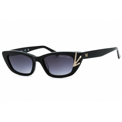 Guess By Marciano Women's Sunglasses - Shiny Black Full Rim Frame | GM0822 01B ,