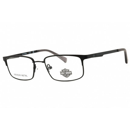 Harley Davidson Men's Eyeglasses - Matte Black Metal Full Rim Frame | HD0142T 002 ,