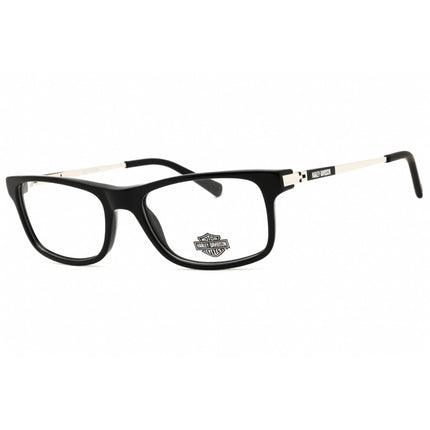 Harley Davidson Men's Eyeglasses - Shiny Black Acetate Full Rim Frame | HD0143T 001 ,
