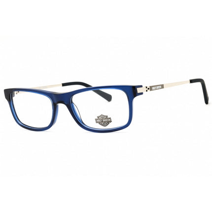 Harley Davidson Men's Eyeglasses - Shiny Blue Acetate Full Rim Frame | HD0143T 090 ,