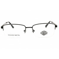 Harley Davidson Men's Eyeglasses - Matte Black Metal Half Rim Frame | HD0149T 002 ,