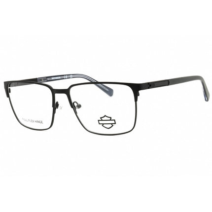 Harley Davidson Men's Eyeglasses - Matte Black Metal Full Rim Frame | HD0976 002 ,