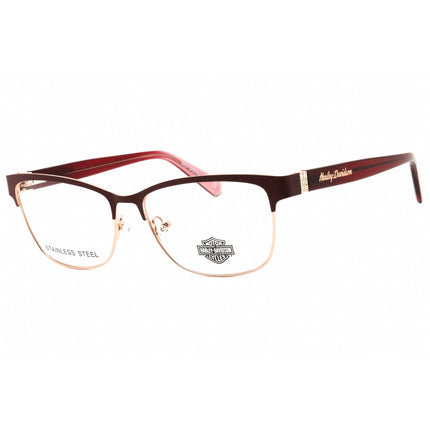 Harley Davidson Women's Eyeglasses - Matte Bordeaux Full Rim Frame | HD50057 070 ,