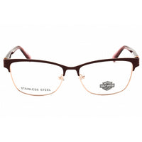 Harley Davidson Women's Eyeglasses - Matte Bordeaux Full Rim Frame | HD50057 070 ,