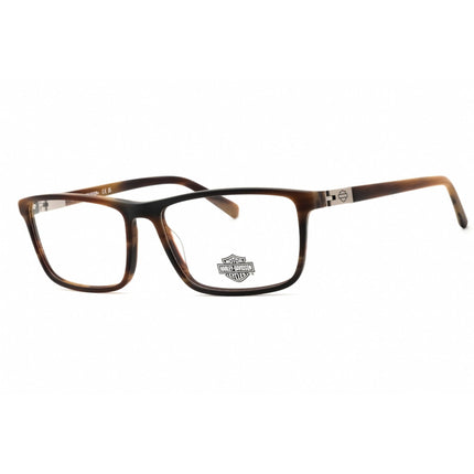 Harley Davidson Men's Eyeglasses - Dark Brown Acetate Full Rim Frame | HD50091 050 ,