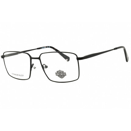 Harley Davidson Men's Eyeglasses - Matte Black Titanium Full Rim Frame | HD50103 002 ,