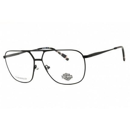Harley Davidson Men's Eyeglasses - Matte Black Titanium Full Rim Frame | HD50104 002 ,