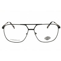 Harley Davidson Men's Eyeglasses - Matte Black Titanium Full Rim Frame | HD50104 002 ,