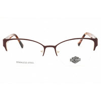 Harley Davidson Women's Eyeglasses - Matte Bordeaux Half Rim Frame | HD50109 070 ,