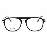 Hugo Boss Men's Eyeglasses - Black Plastic Full Rim Round Frame | 1092/IT 807 00 ,
