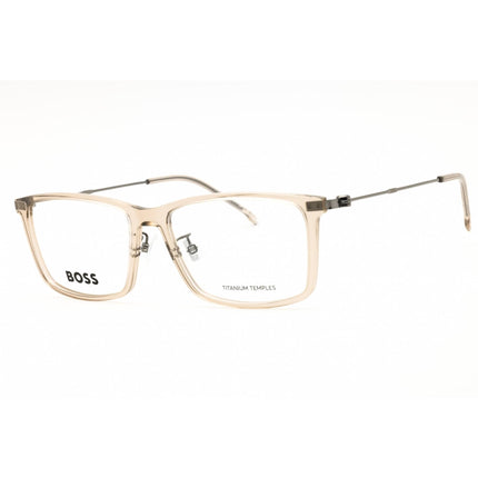 Hugo Boss Men's Eyeglasses - Beige/Ruthenium Plastic Full Rim Frame | 1621/F 0R1T 00 ,