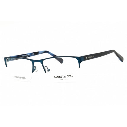 Kenneth Cole New York Men's Eyeglasses - Matte Blue Metal Half Rim |KC0313 091 ,