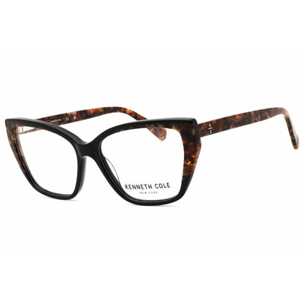 Kenneth Cole New York Women's Eyeglasses - Black/Brown Acetate Frame | KC50014 005 ,