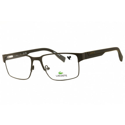 Lacoste Men's Eyeglasses - Matte Khaki Metal Full Rim Rectangular Frame | L2298N 275 ,
