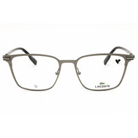 Lacoste Men's Eyeglasses - Gunmetal Metal Full Rim Rectangular Frame | L2301 033 ,