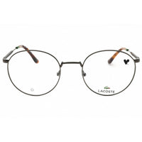 Lacoste Men's Eyeglasses - Dark Gunmetal Metal Full Rim Round Frame | L2308 035 ,