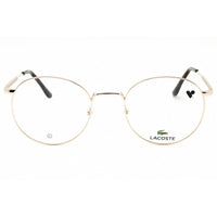 Lacoste Unisex Eyeglasses - Gold Color Metal Full Rim Round Shape Frame | L2308 714 ,