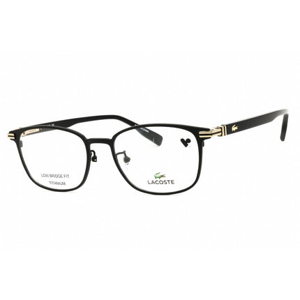 Lacoste Men's Eyeglasses - Satin Black Titanium Full Rim Oval Frame | L2530LB 002 ,