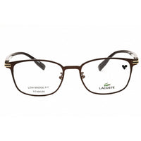 Lacoste Men's Eyeglasses - Satin Brown Titanium Full Rim Oval Frame | L2530LB 200 ,