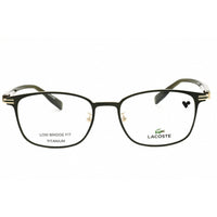 Lacoste Men's Eyeglasses - Satin Olive Titanium Full Rim Oval Frame | L2530LB 320 ,