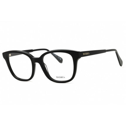 Max & Co Women's Eyeglasses - Shiny Black Acetate Rectangular Frame | MO5144 001 ,