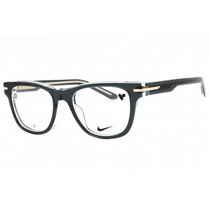 Nike Unisex Eyeglasses - Charcoal/Crystal Laminate Acetate Full Rim Frame | 7176 029 ,