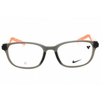 Nike Men's Eyeglasses - Smoke Grey/Orange Rectangular Shape Full Rim Frame | 7277 034 ,