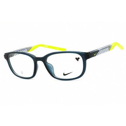 Nike Men's Eyeglasses - Armory Navy/Green Rectangular Shape Full Rim Frame | 7277 412 ,