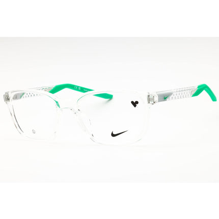 Nike Men's Eyeglasses - Clear/Green Injected Propionate Full Rim Frame | 7278 903 ,