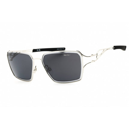 Nike Unisex Sunglasses - Silver/Black Metal Full Rim Frame | VEIL PRISM EV24049 040 ,