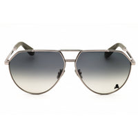 Philipp Plein Unisex Sunglasses - Shiny Gunmetal/Black Metal Frame | SPP007V 0508 ,