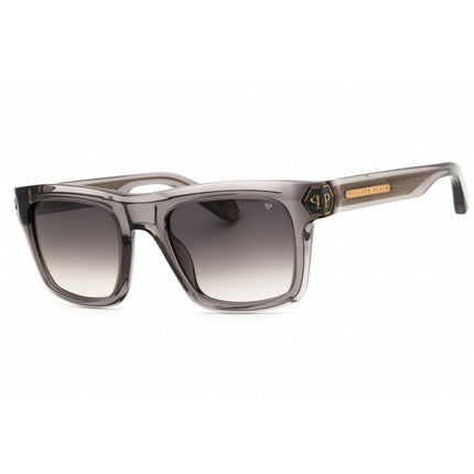 Philipp Plein Men's Sunglasses - Shiny Transparent Grey Plastic Frame | SPP043M 09MB ,