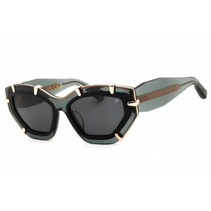 Philipp Plein Women's Sunglasses - Shiny Transparent Grey Plastic Frame | SPP099V 0819 ,