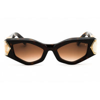 Philipp Plein Women's Sunglasses - Shiny Havana Oval Full Rim Frame | SPP136M 0722 ,