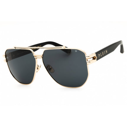 Philipp Plein Men's Sunglasses - Shiny Rose Gold/Black Full Rim Frame | SPP185 0301 ,