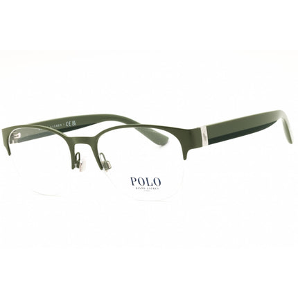 Polo Ralph Lauren Men's Eyeglasses - Shiny Green Metal Half Rim Frame | 0PH1238 9483 ,